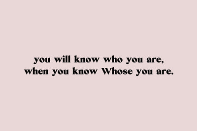 Who Are You?