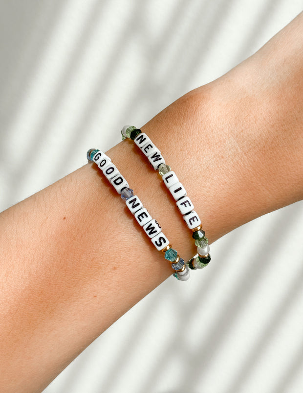 New Life Letter Bracelet Christian Jewelry