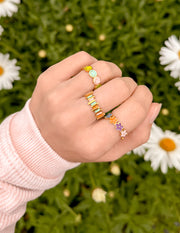 Floral Enamel Ring Christian Jewelry