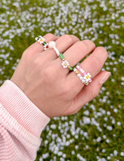 Garden Beaded Ring Set Christian Jewelry