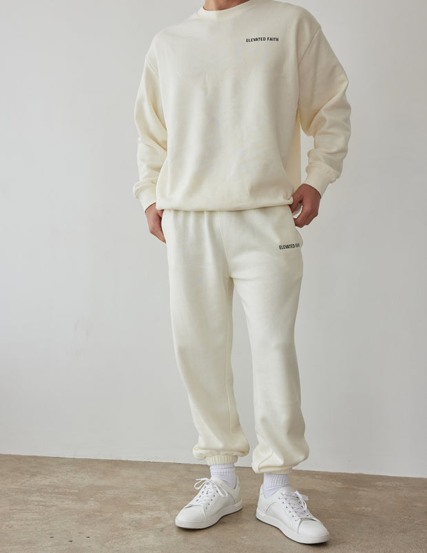 Basics White Sand Unisex Sweatpant Christian Jogger