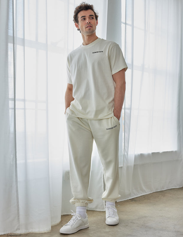 Basics White Sand Unisex Sweatpant Christian Jogger