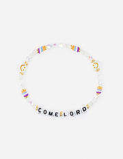 Come Lord Letter Bracelet Christian Jewelry