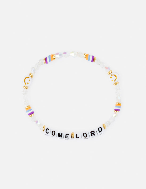 Come Lord Letter Bracelet Christian Jewelry