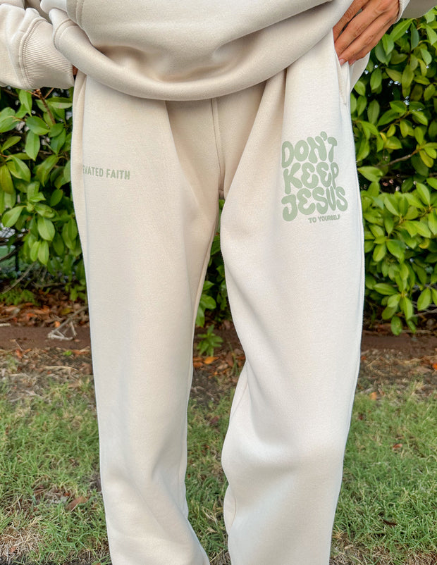 Don't Keep Jesus to Yourself Unisex Sweatpant Christian Jogger