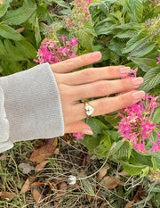 Enamel Heart Cross Ring Christian Jewelry