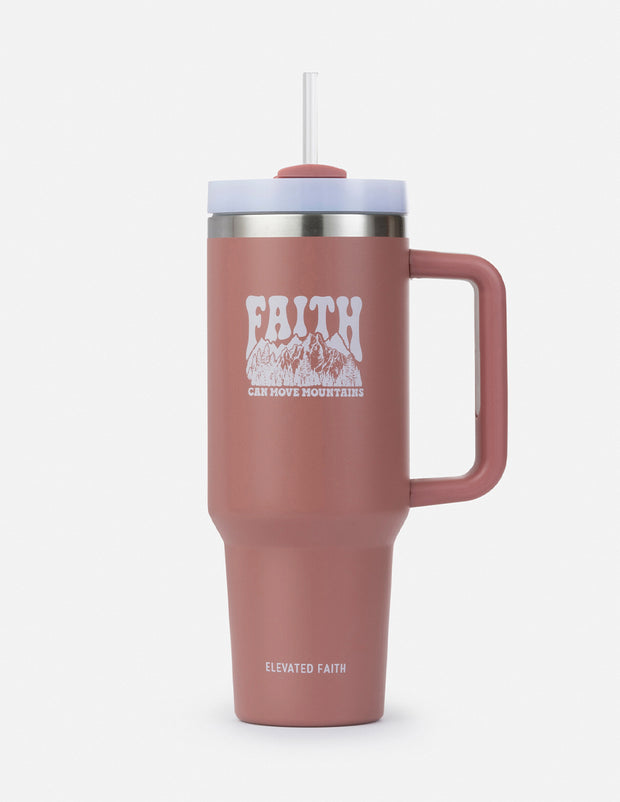 Faith Can Move Mountains 40 oz Tumbler Christian Accessories