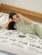 Fruit of the Spirit Throw Blanket Christian Home Decor