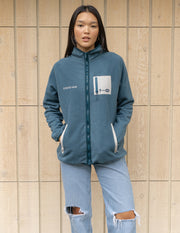 Full-Zip Blue Fleece Jacket Christian Outerwear