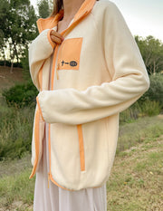 Full-Zip Cream Fleece Jacket Christian Outerwear