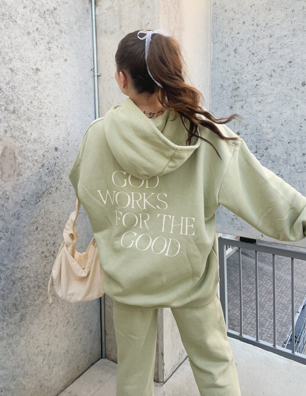 God Works for the Good Unisex Hoodie Christian Sweatshirt