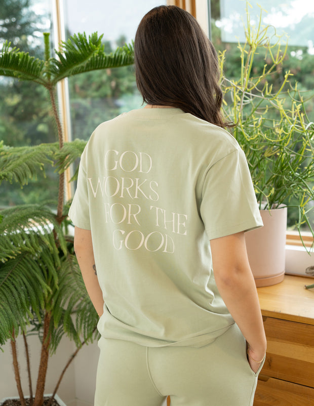 God Works for the Good Unisex Tee Christian T-Shirt