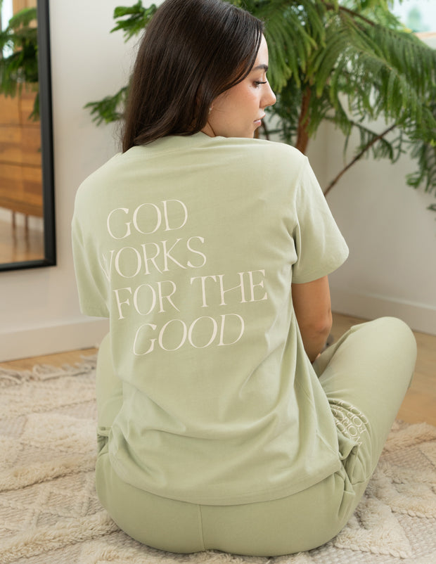 God Works for the Good Unisex Tee Christian T-Shirt