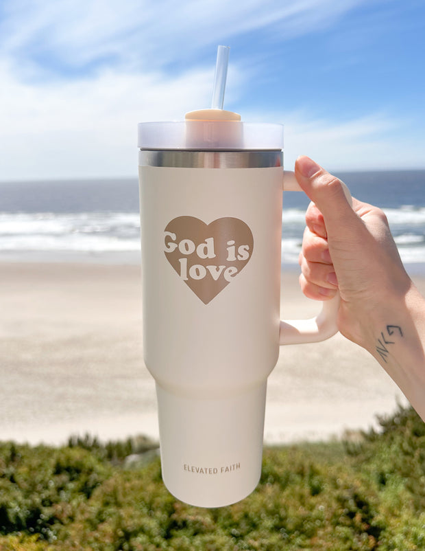 God is Love 40 oz Tumbler Christian Tumblers