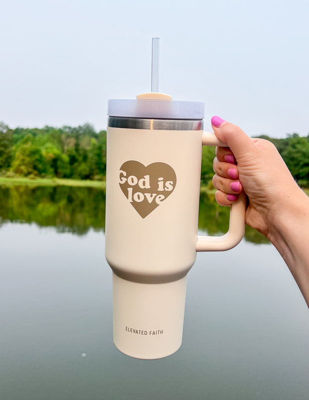 God is Love 40 oz Tumbler Christian Tumblers