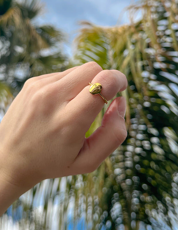 Elevated Faith Gold Wildflower Ring Christian Ring