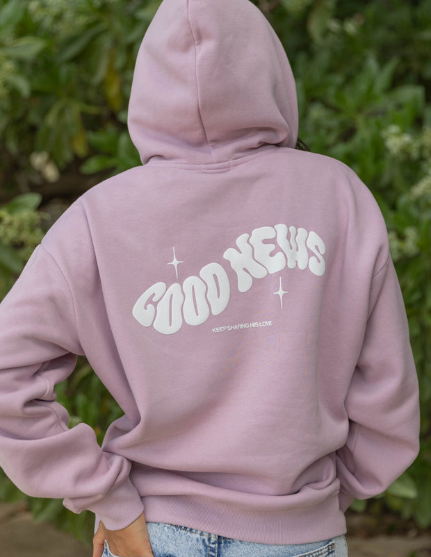 Good News Pink Unisex Hoodie Christian Unisex Sweatshirt