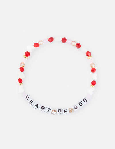 Heart of God Letter Bracelet Christian Jewelry