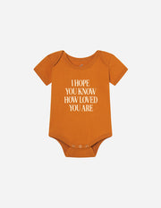 I Hope You Know Orange Onesie Christian Baby Clothing