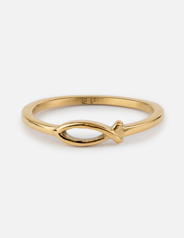 Jesus Fish Ring Christian Jewelry