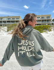 Jesus Holds It All Unisex Hoodie Christian Sweatshirt