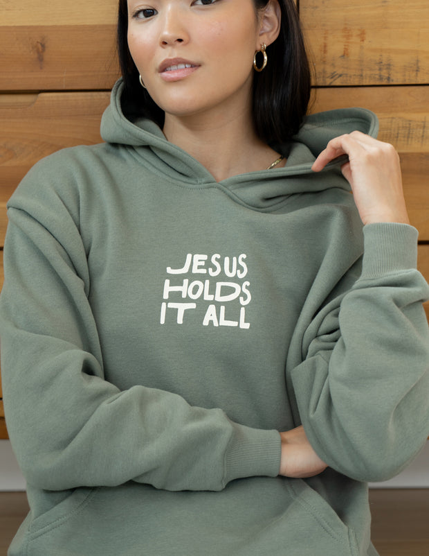 Jesus Holds It All Unisex Hoodie Christian Sweatshirt