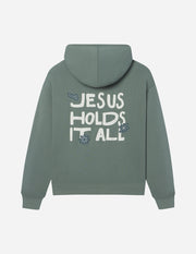 Jesus Holds It All Unisex Hoodie Christian Sweatshirt