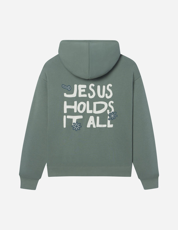 Jesus Holds It All Unisex Hoodie Christian Sweatshirt