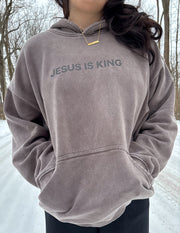 Jesus Is King Brown Unisex Hoodie Christian Sweatshirt