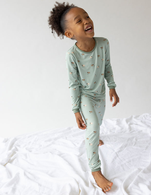 Lamb Bamboo Kids Pajama Set Christian Children's Sleepwear