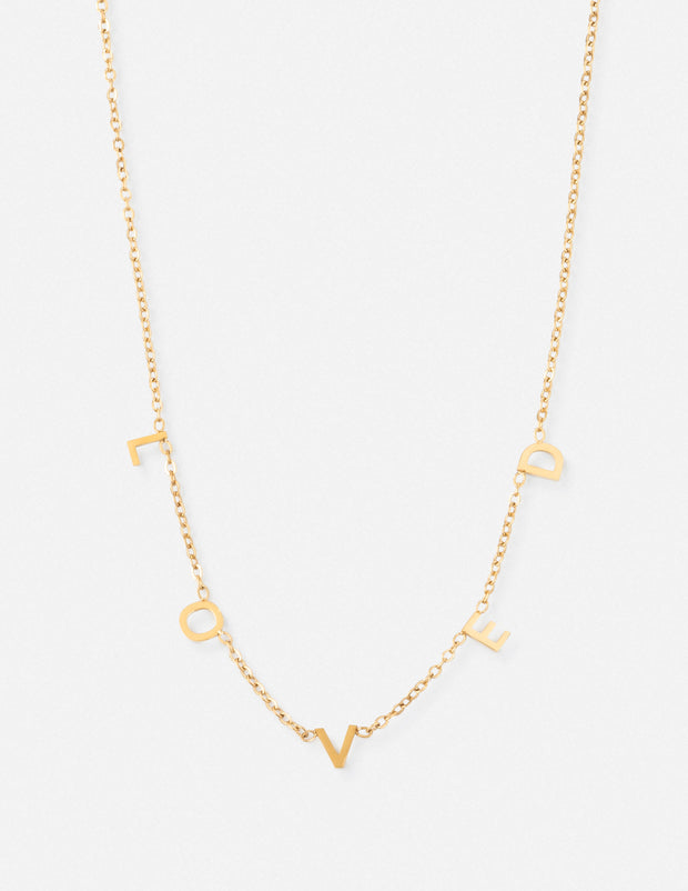 Loved Dainty Necklace Christian Jewelry