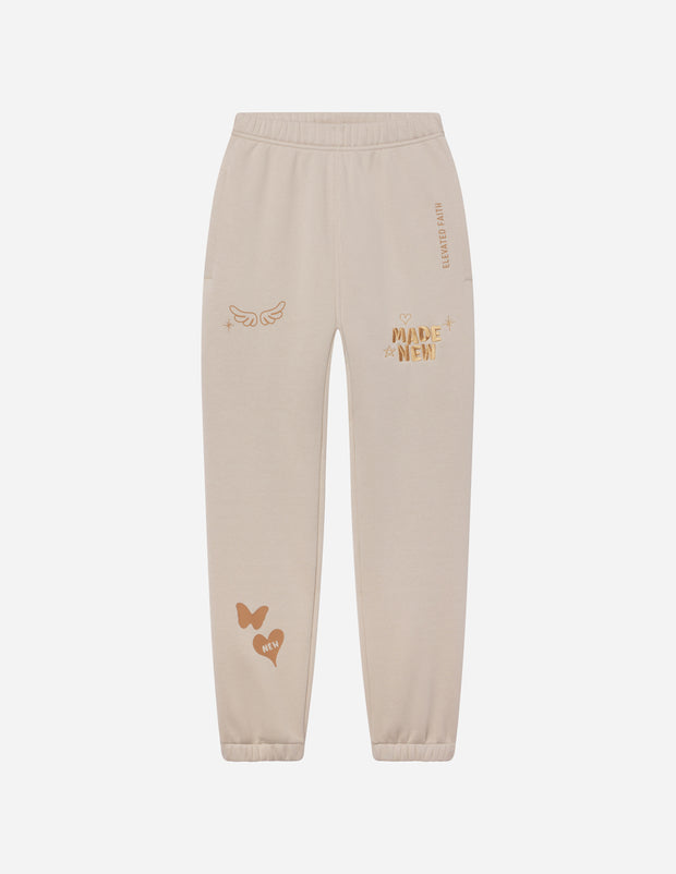 Made New Cream Unisex Sweatpant Christian Jogger