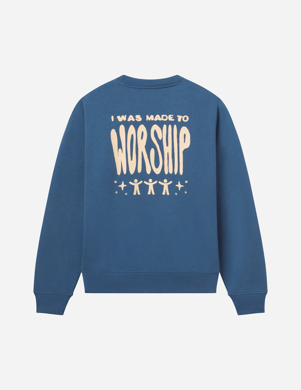 Made to Worship Unisex Crewneck Christian Sweatshirt