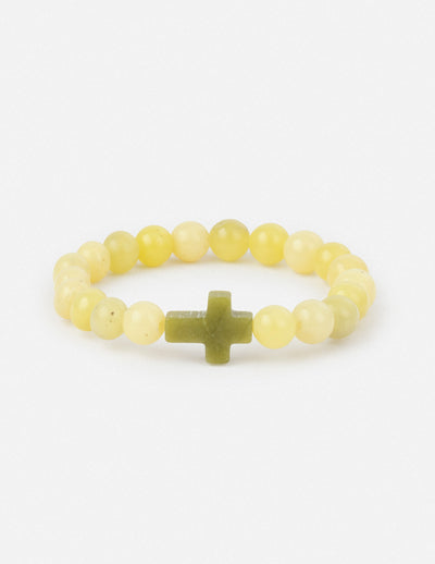 Restoration Cross Christian Stone Bracelet