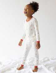 Sailboat Bamboo Kids Pajama Set Christian Children's Sleepwear