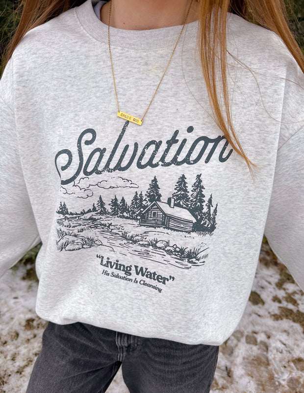 Salvation Unisex Crewneck Christian Sweatshirt