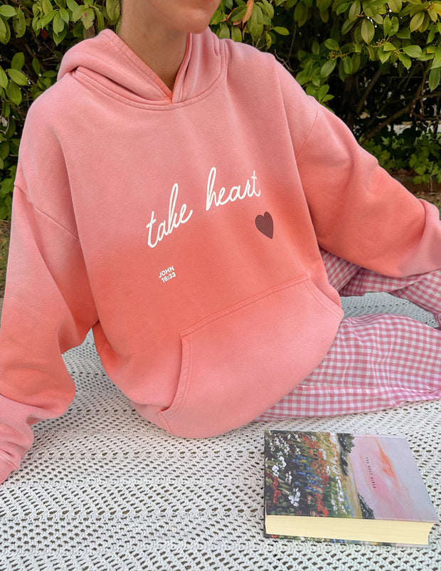 Take Heart Unisex Hoodie Christian Sweatshirt