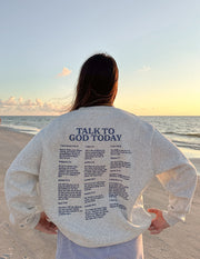 Talk to God Unisex Crewneck Christian Sweatshirt