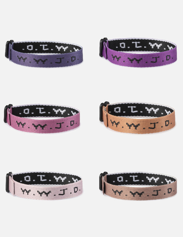 WWJD Paradise Bracelet Pack Christian Wristbands