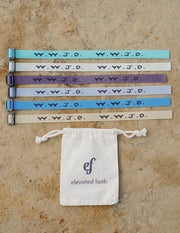 WWJD Surf Bracelet Pack Christian Wristbands