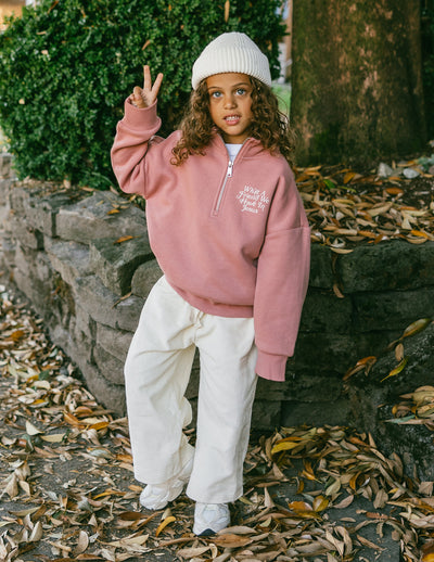 What a Friend in Jesus Kids Half-Zip Jacket Christian Outerwear