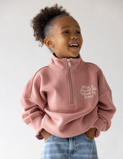 What a Friend in Jesus Kids Half-Zip Jacket Christian Outerwear