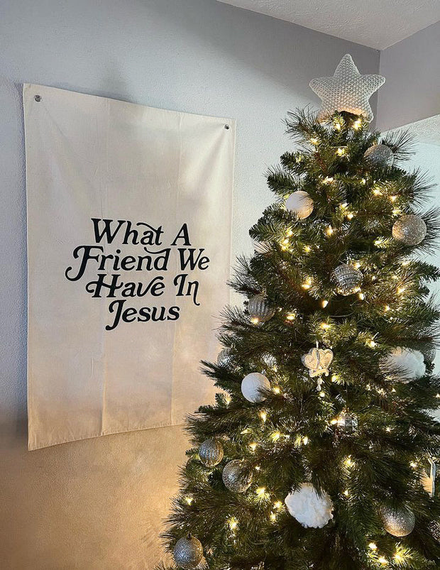 What a Friend in Jesus Tapestry Christian Wall Art