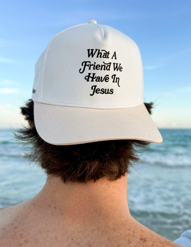 What a Friend in Jesus Trucker Hat Christian Accessories