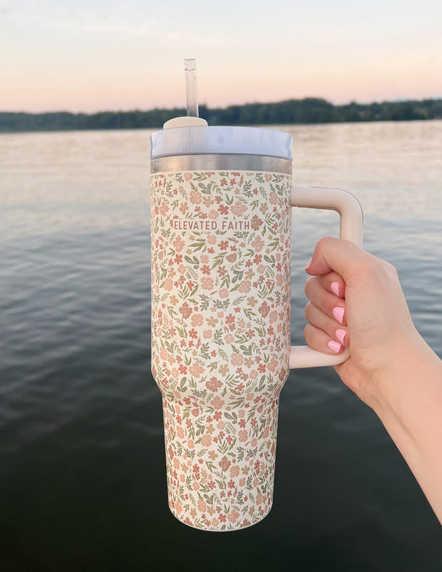 Wildflower 40 oz Tumbler Christian Tumblers