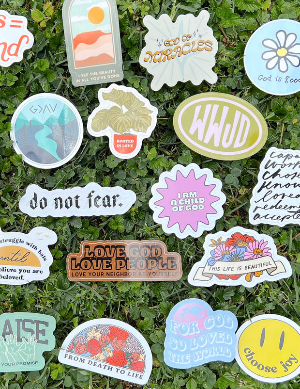 Elevated Faith 10 Random Stickers Christian Sticker