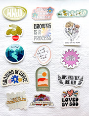 Elevated Faith 10 Random Stickers Christian Sticker