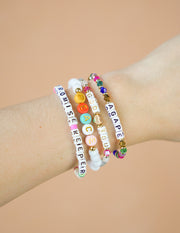 God Loves You Christian Letter Bracelet