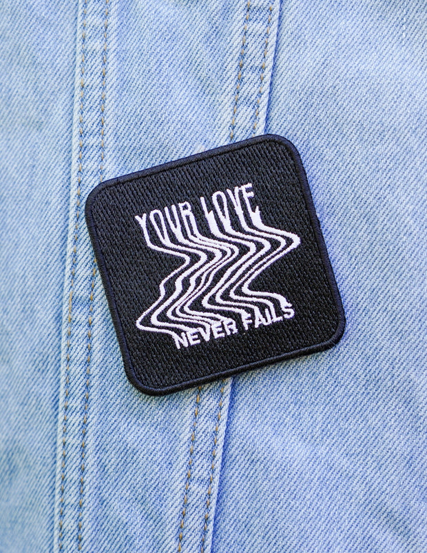 Love Never Fails Christian Patch