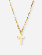 Gold Cross Christian Necklace